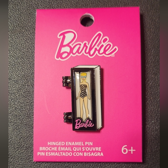 Barbie | Accessories | Barbie Hinged Enamel Pin Black | Poshmark